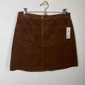 Brown BP corduroy mini skirt